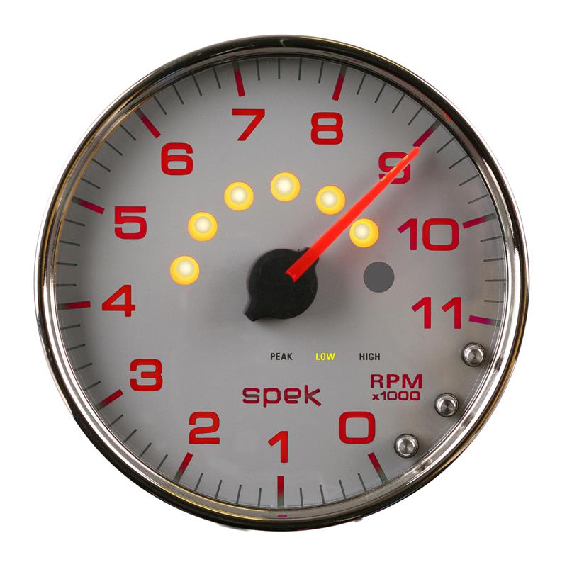 Autometer Spek-Pro 5" Tachometer W/Shift Light 11K RPM