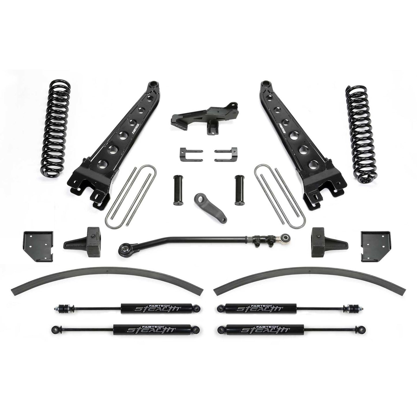 Fabtech 8" Radius Arm System w/ Coils & Stealth Shocks | Ford F250/ F350 4WD Diesel (17-21) (K2265M)