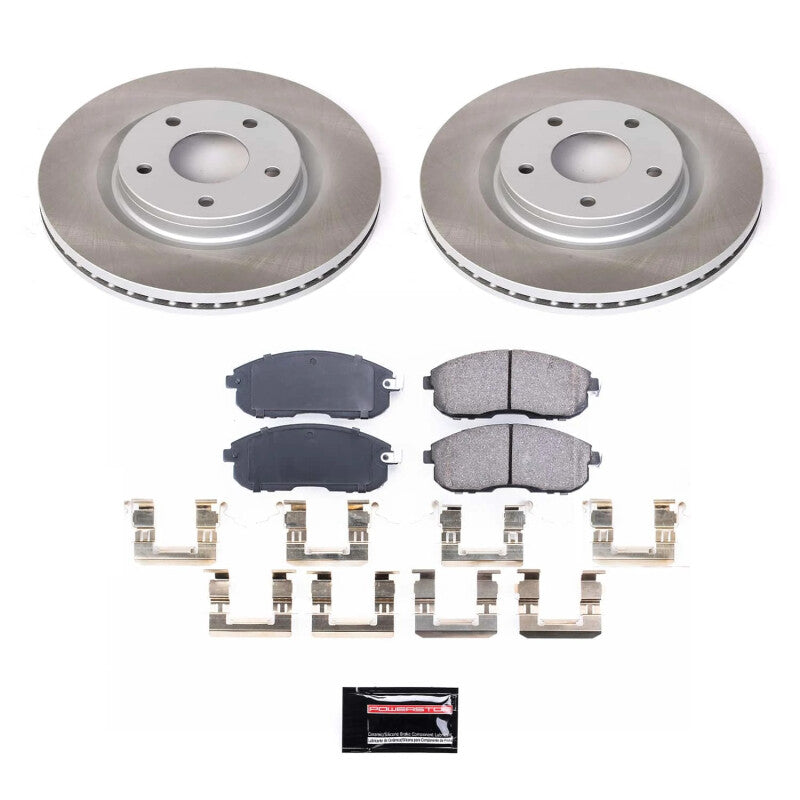 PowerStop 2019 Nissan Sentra Front Semi-Coated Rotor Kit (SC8327)