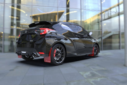 Rally Armor 20-25 Toyota GR Yaris Red Mud Flap w/White Logo