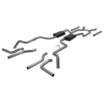 Flowmaster American Thunder SS Crossmbr-Back For C10 63-66 V8 (817937-12K)