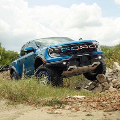 Rival 2D.1813.1.US Aluminum Bumper w/Winch Mount & Recovery Points For Ford Ranger Raptor