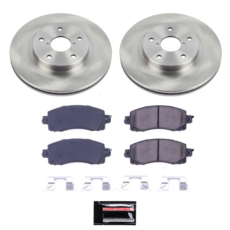 PowerStop 19-22 Subaru Forester Front Semi-Coated Rotor Kit (SC8480)