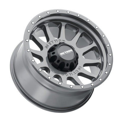 (set of 4) Method MR605 NV Gloss Titanium | 20x10" -24mm | 8x170mm Wheel