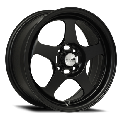 (set of 4) Konig Maxxim Air Matte Black | 15x6.5" +38mm | 4x100mm Wheels