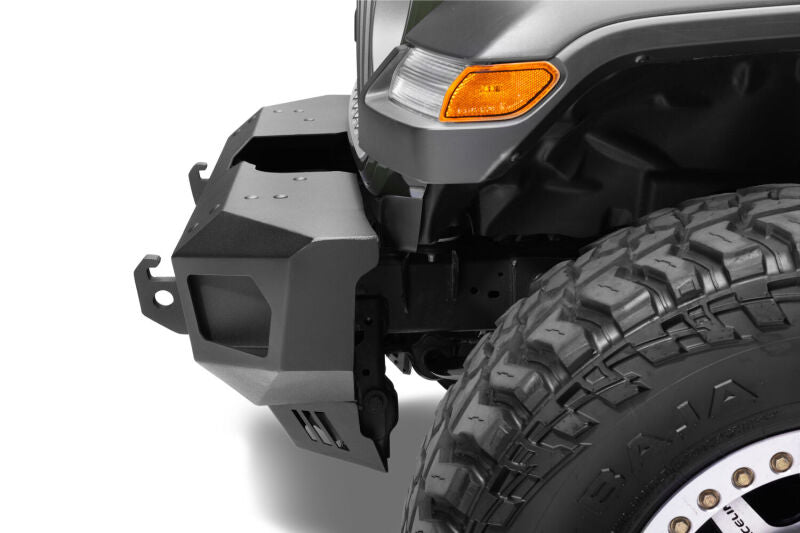 Go Rhino 18-26 Jeep Wrangler JL/JLU (Excl. LED Fog Lights) Trailline Front Stubby Bumper - Tex. Blk
