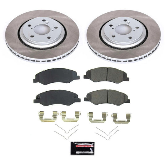 PowerStop 18-22 Honda Odyssey Front Semi-Coated Rotor Kit (SC7670)