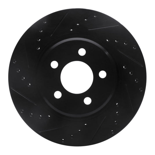 DFC D&S Black Brake Rotor (FRONT LEFT): Chrysler 300 (05-23)