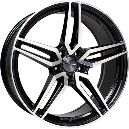 (set of 4) Enkei Victory Black Machined | 18x8" +40mm | 5x114.3mm Wheels