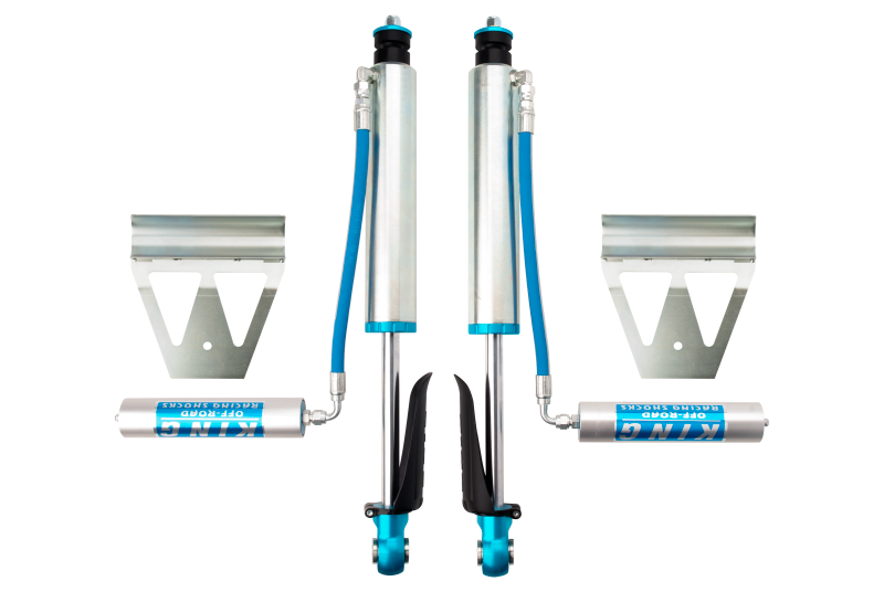 King Shocks 2.5 Performance Coilovers + Rear Reservoir Non-Adjustable Shocks Set - 2008-2021 Toyota Land Cruiser 200 4WD