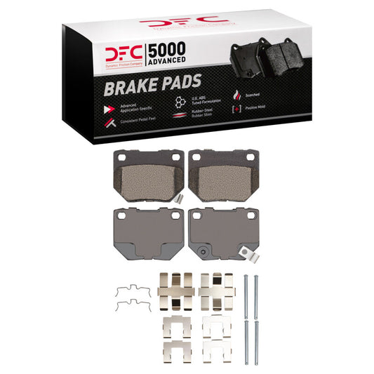 DFC 06-07 Subaru Impreza Rear 5000 Semi Metallic Brake Pads w/HW (1551-0461-11)