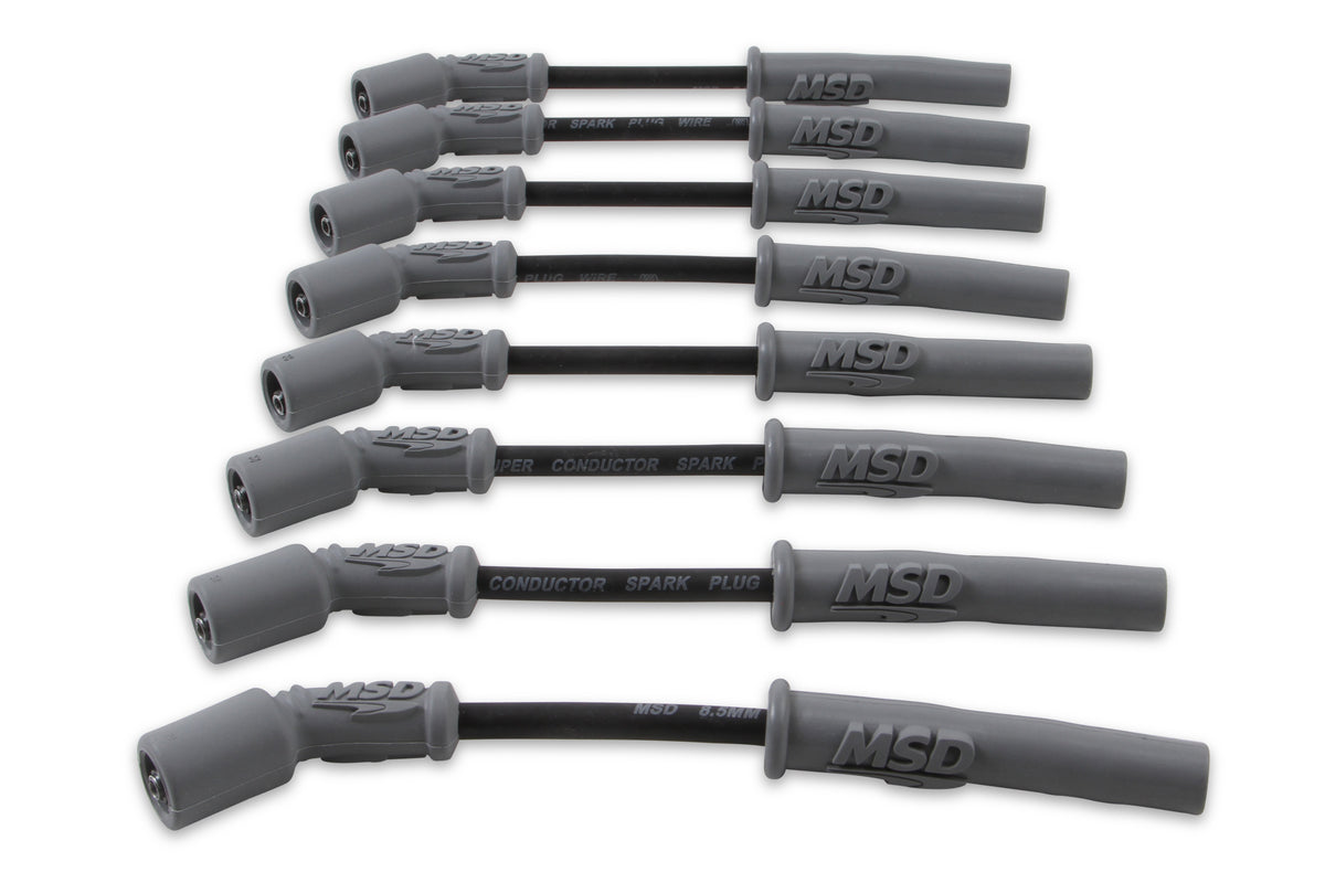 MSD 32813 Super Conductor Spark Plug Wire Set, Black