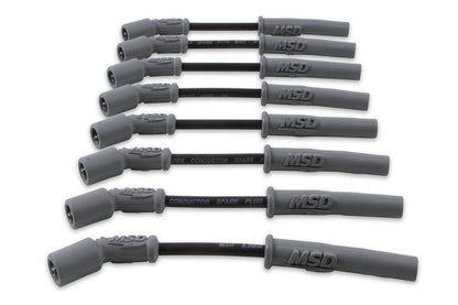 MSD 32813 Super Conductor Spark Plug Wire Set, Black
