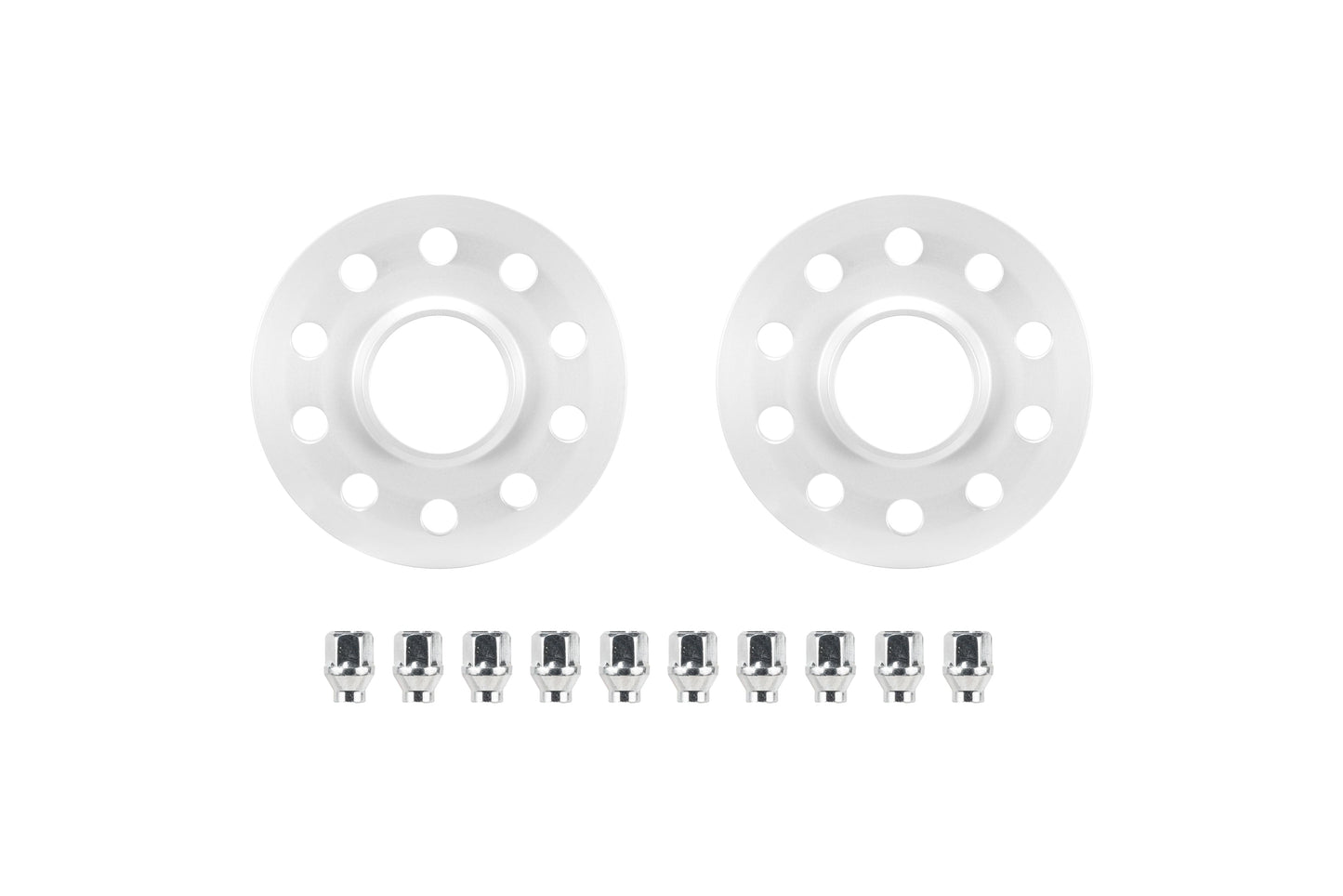 Eibach 10mm Wheel Spacer (Pair) - Silver, 5x114.3mm Bolt Pattern for 2018-2022 Tesla 3 AWD