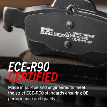 PowerStop Front & Rear Euro-Stop Brake Kit | Mercedes-Benz C300 (15-16) (ESK7257)