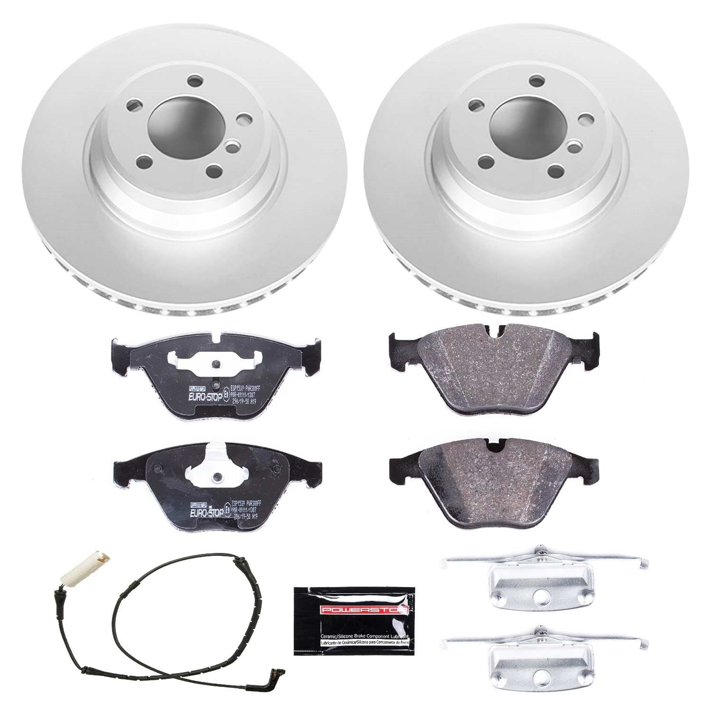 PowerStop Front Euro-Stop Brake Kit | BMW 745i (02-05) (ESK2054)