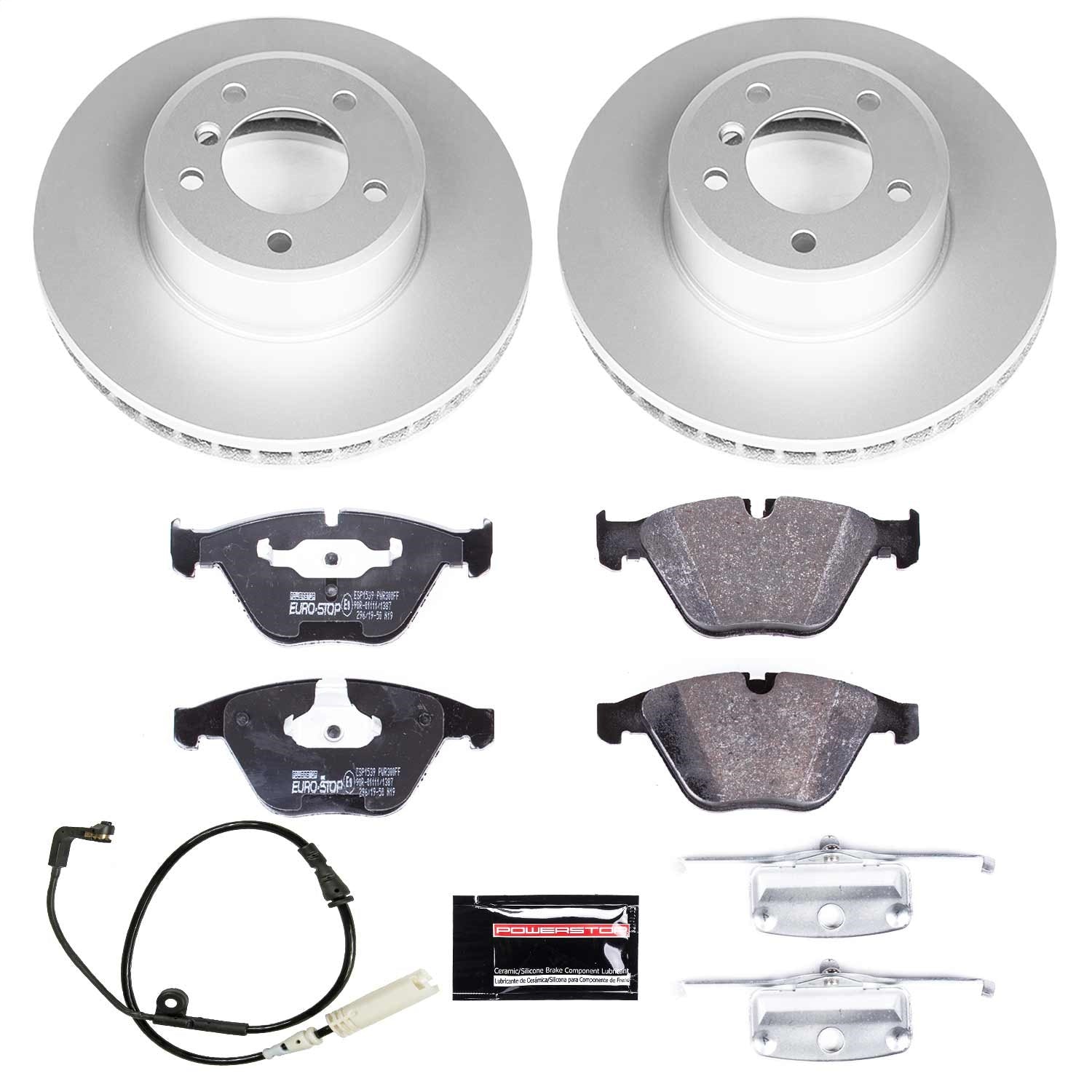 PowerStop Front Euro-Stop Brake Kit | BMW 525i (04-06) (ESK2110)
