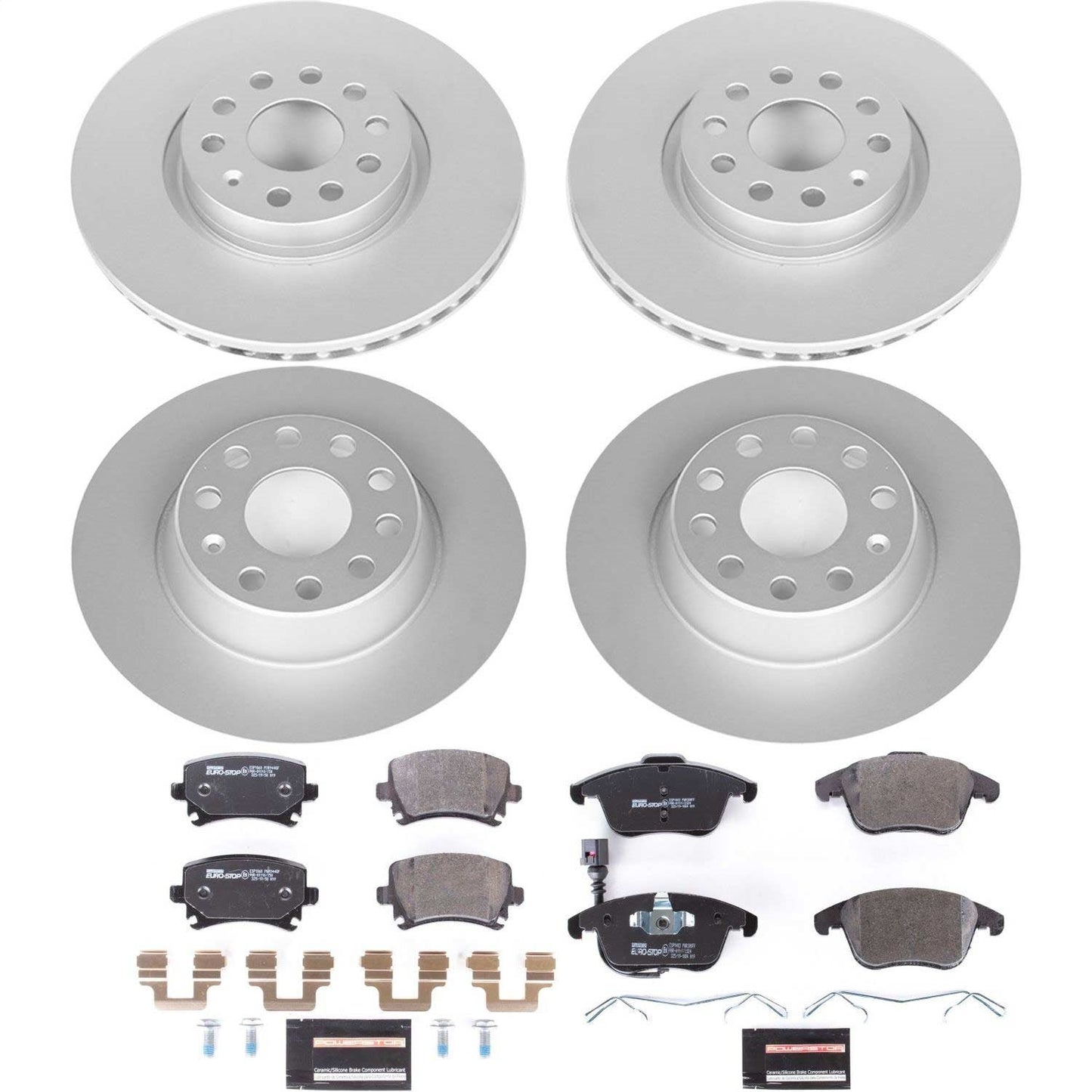 PowerStop Front & Rear Euro-Stop Brake Kit | Volkswagen Tiguan (09-10) (ESK2757)