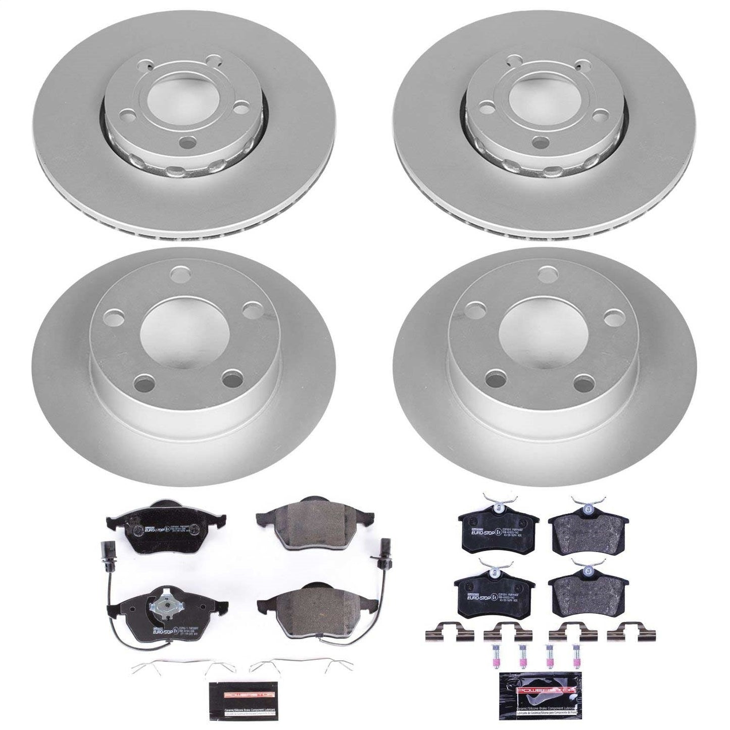 PowerStop Front & Rear Euro-Stop Brake Kit | Volkswagen Passat (99-05) (ESK2800)