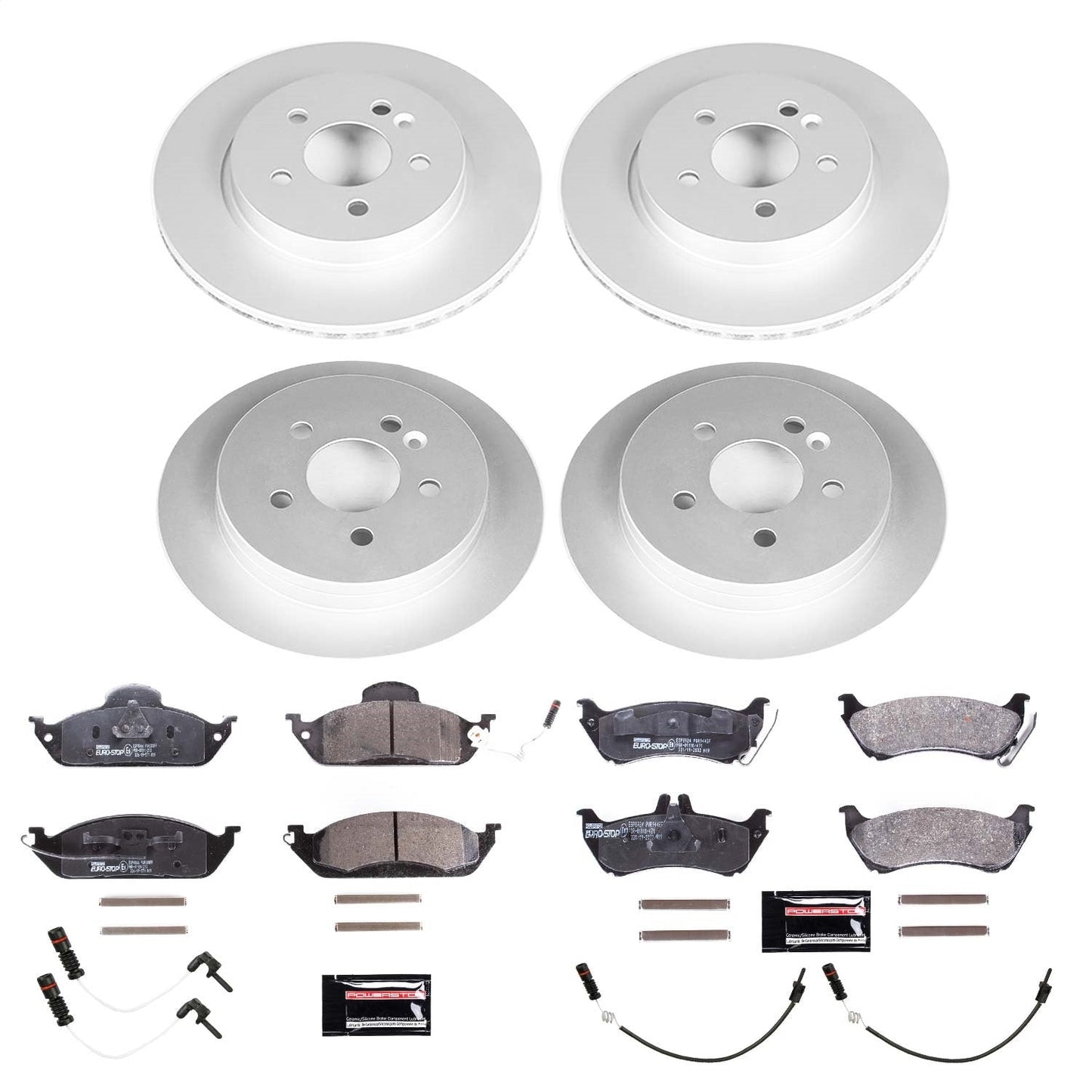 PowerStop Front & Rear Euro-Stop Brake Kit | Mercedes-Benz ML320 (98-03) (ESK2833)