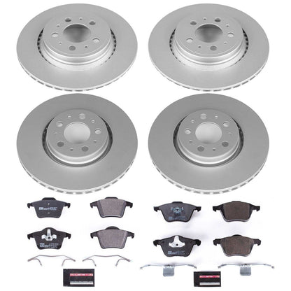 PowerStop Front & Rear Euro-Stop Brake Kit | Volvo XC90 (03-14) (ESK2835)