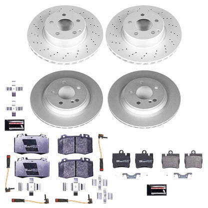 PowerStop Front & Rear Euro-Stop Brake Kit | Mercedes-Benz S500 (02-03) (ESK2851)
