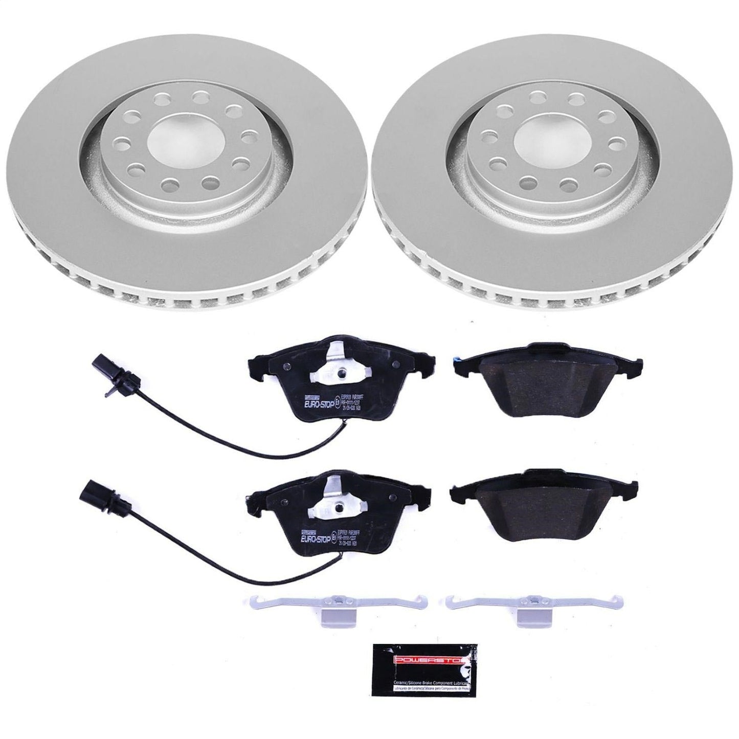 PowerStop Front Euro-Stop Brake Kit | Audi A4 (05-09) (ESK2990)