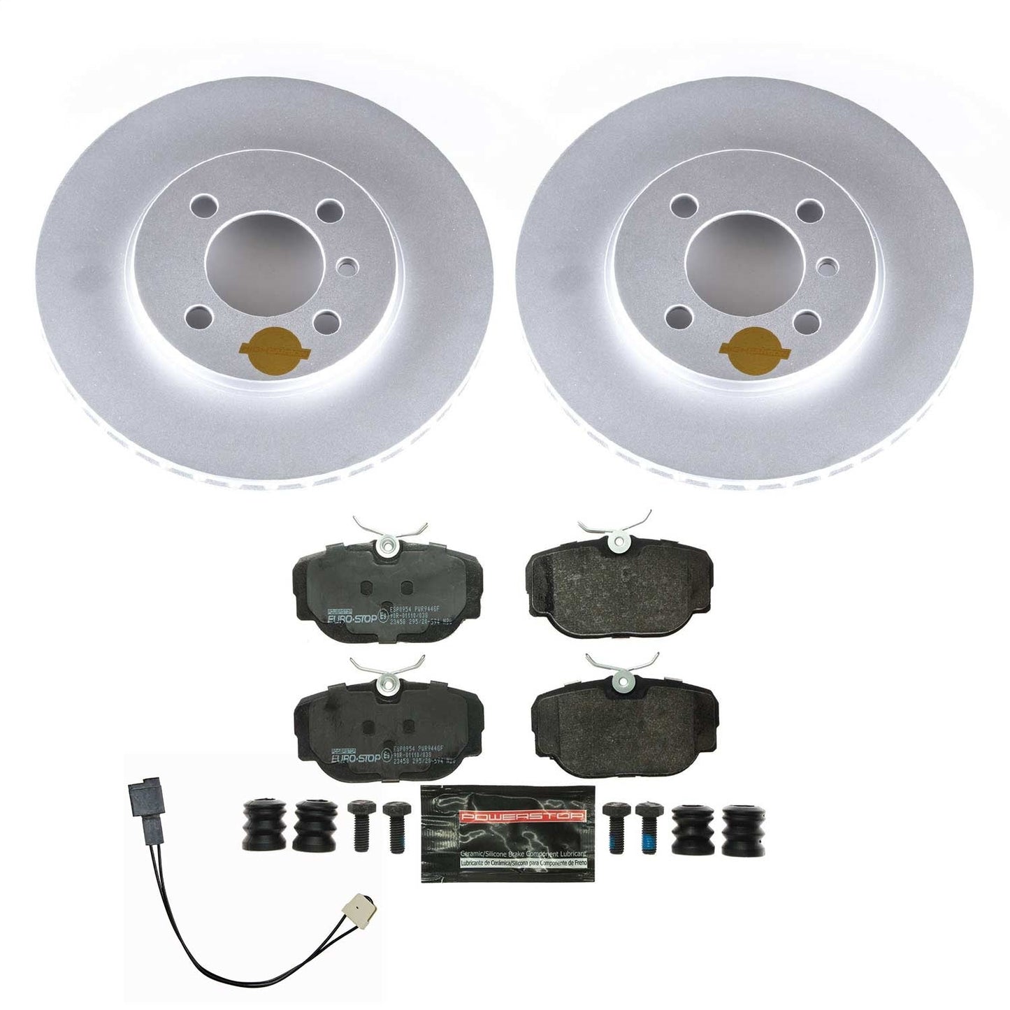 PowerStop Euro-Stop Front Brake Kit | BMW 318i (91-92) (ESK3008)