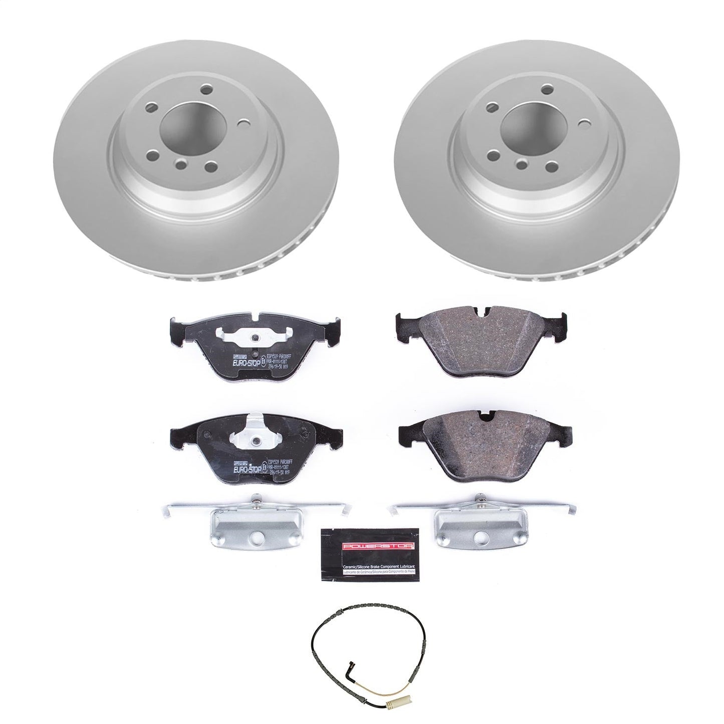 PowerStop Euro-Stop Front Brake Kit | BMW 335i xDrive (09) (ESK3015)