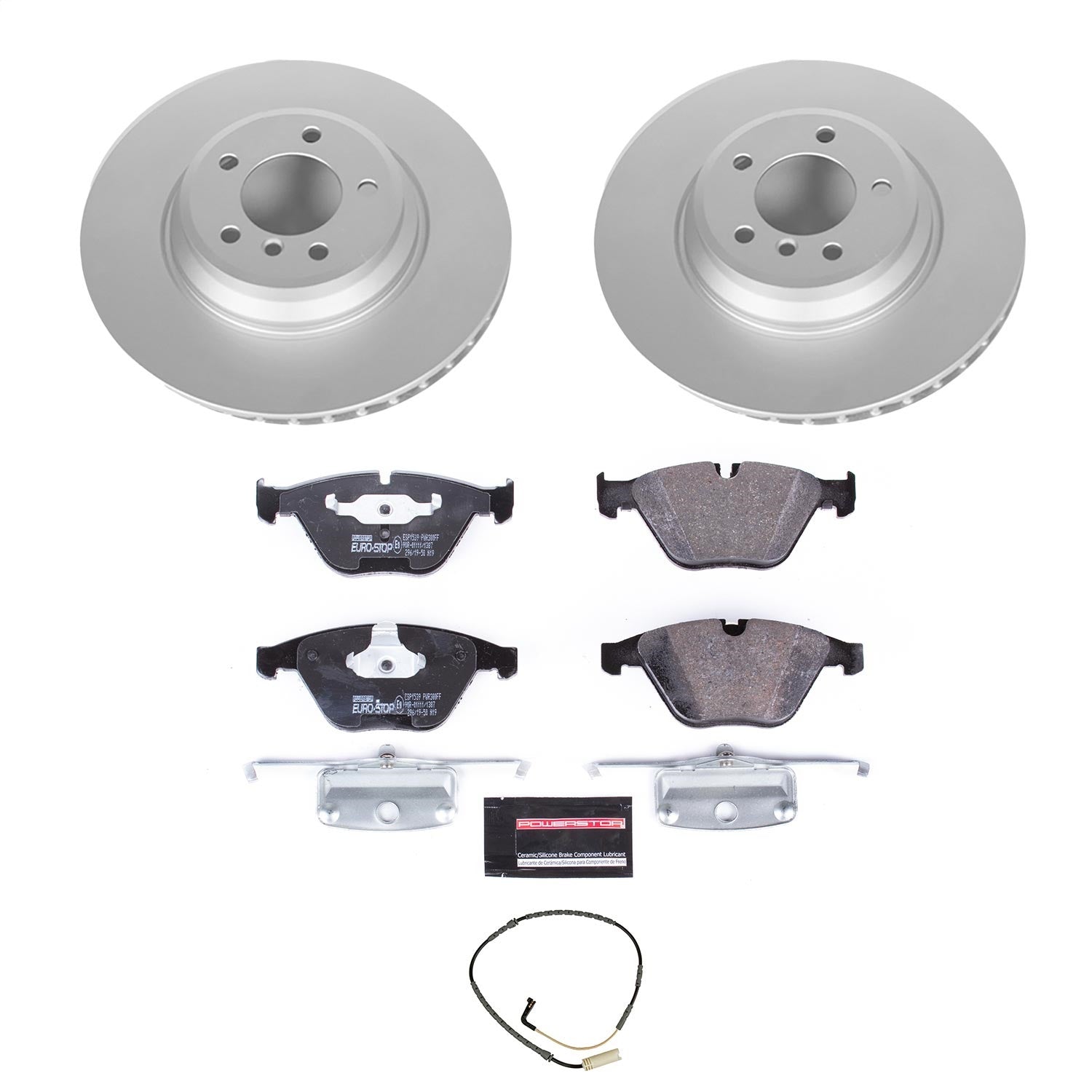 PowerStop Euro-Stop Front Brake Kit | BMW 335i xDrive (09) (ESK3015)