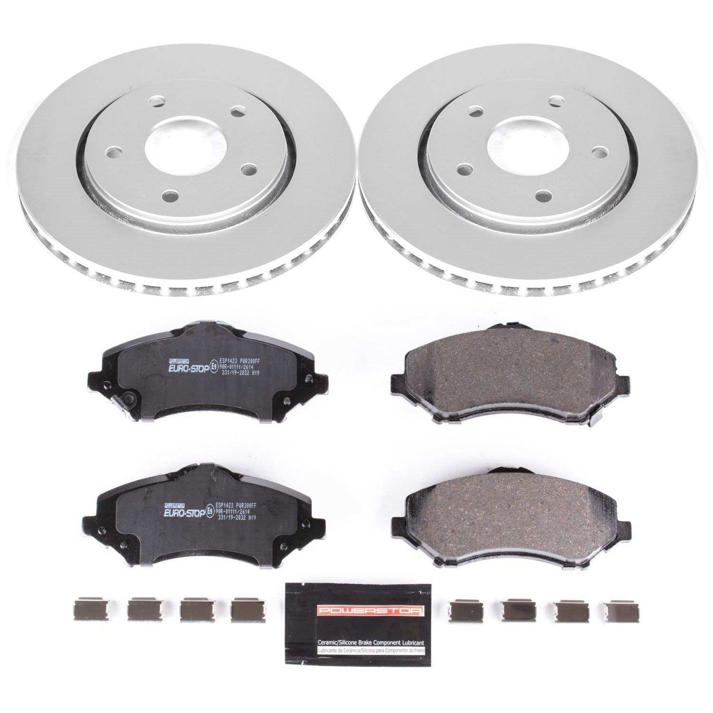 PowerStop Front Euro-Stop Brake Kit | Chrysler Town & Country (08-16) (ESK3118)