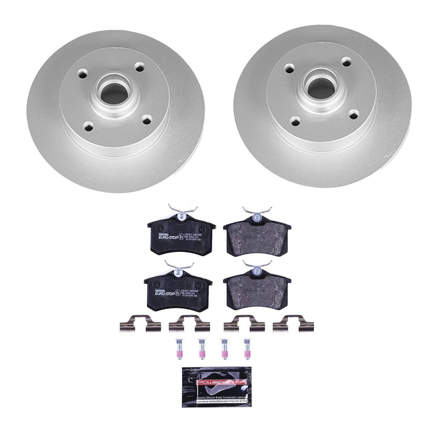 PowerStop Rear Euro-Stop Brake Kit | Volkswagen Corrado (92-90) (ESK370)