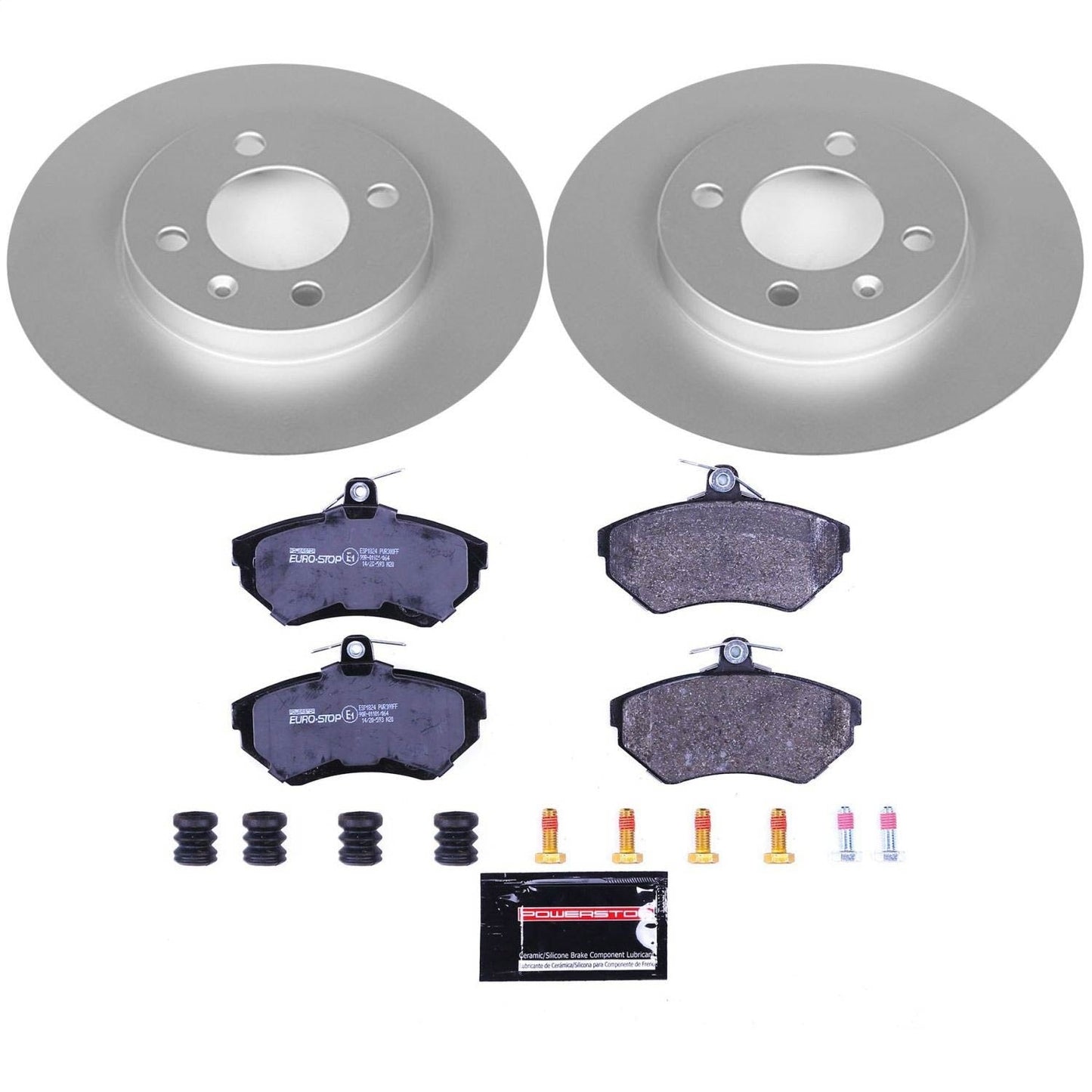 PowerStop Euro-Stop Front Brake Kit | Volkswagen Cabrio (95-02) (ESK374)