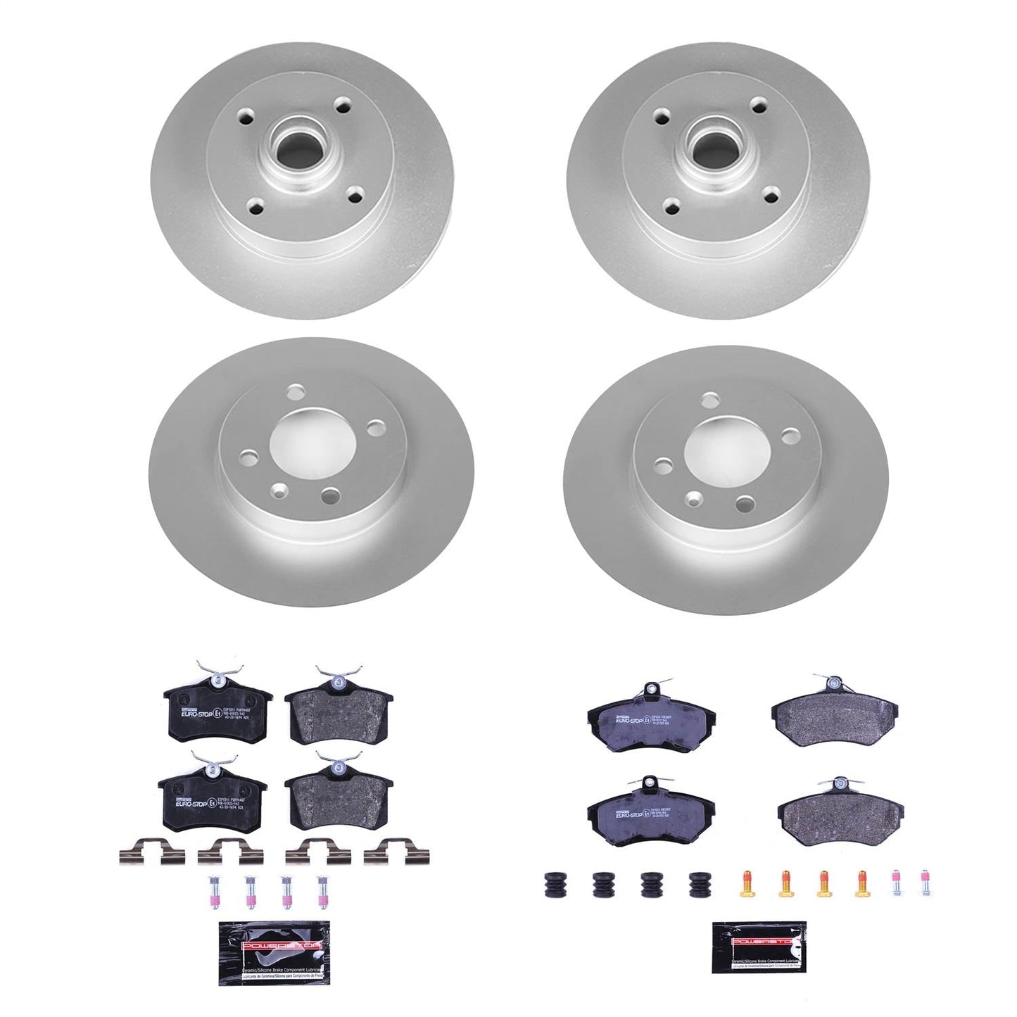 PowerStop Front & Rear Euro-Stop Brake Kit | Volkswagen Passat (95-97) (ESK376)