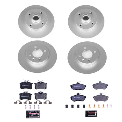 PowerStop Front & Rear Euro-Stop Brake Kit | Volkswagen Passat (95-97) (ESK376)