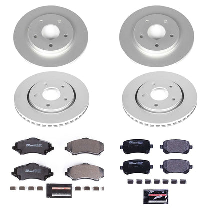 PowerStop Front & Rear Euro-Stop Brake Kit | Chrysler Town & Country (08-12) (ESK4015)