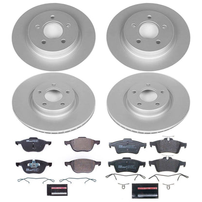 PowerStop Front & Rear Euro-Stop Brake Kit | Volvo C30 (08-13) (ESK4051)