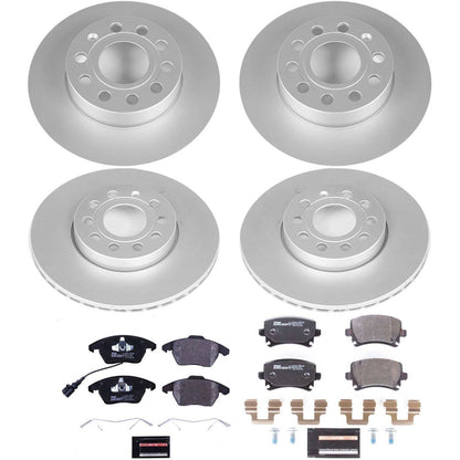 PowerStop Front & Rear Euro-Stop Brake Kit | Volkswagen Jetta (05-10) (ESK4068)