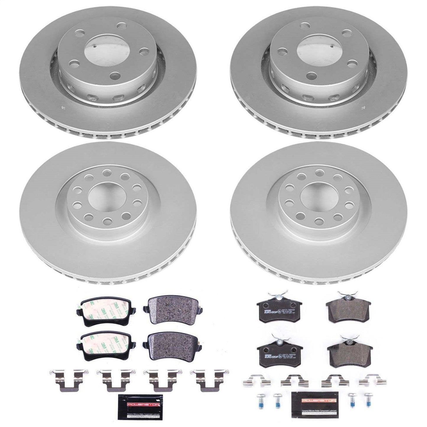 PowerStop Front & Rear Euro-Stop Brake Kit | Audi S6 (02-04) (ESK4192)