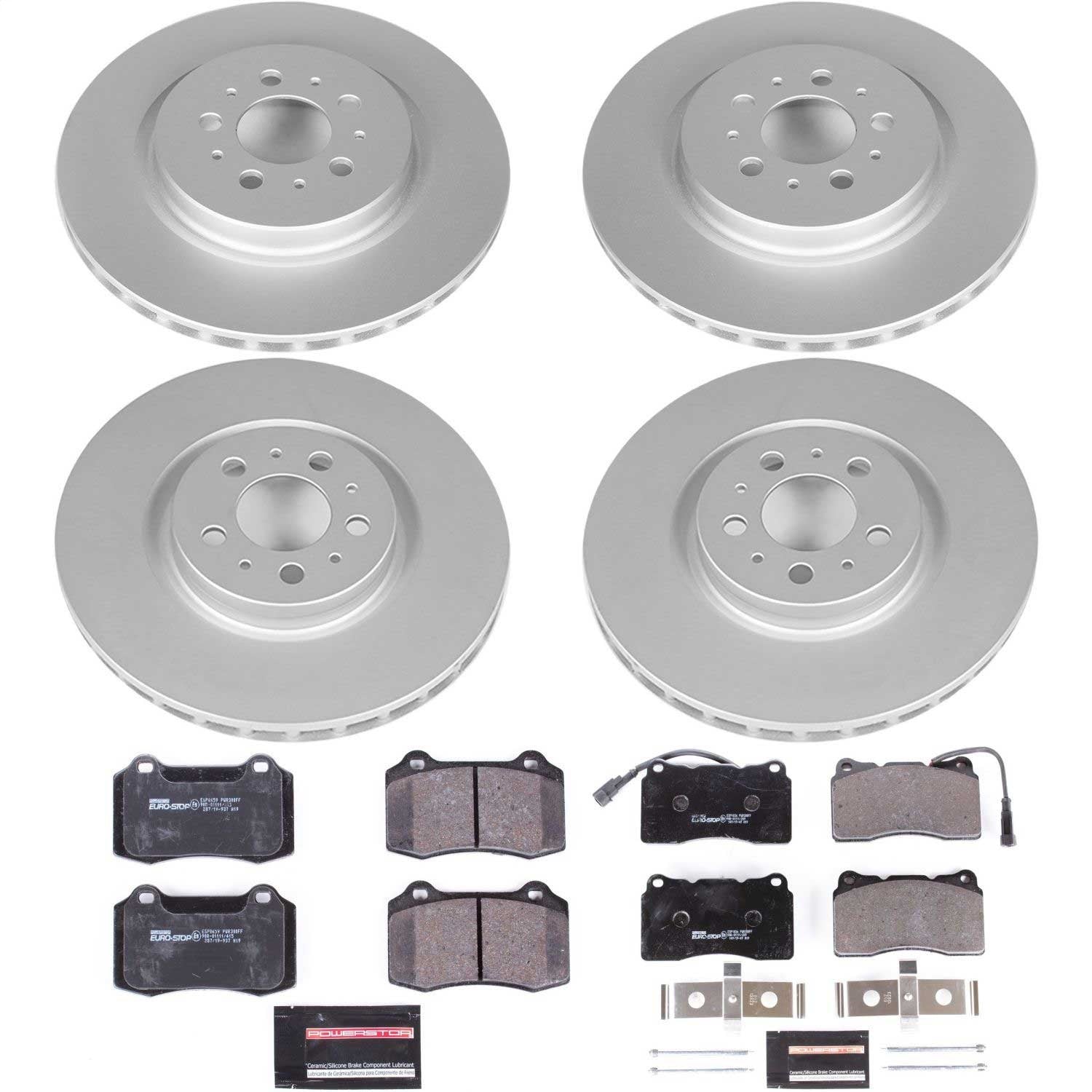 PowerStop Front & Rear Euro-Stop Brake Kit | Volvo S60 (04-07) (ESK4316)