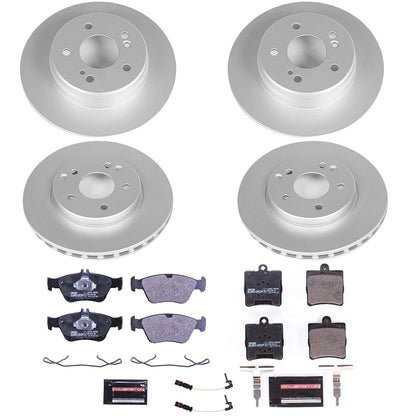 PowerStop Front & Rear Euro-Stop Brake Kit | Mercedes-Benz C230 (99-00) (ESK4417)
