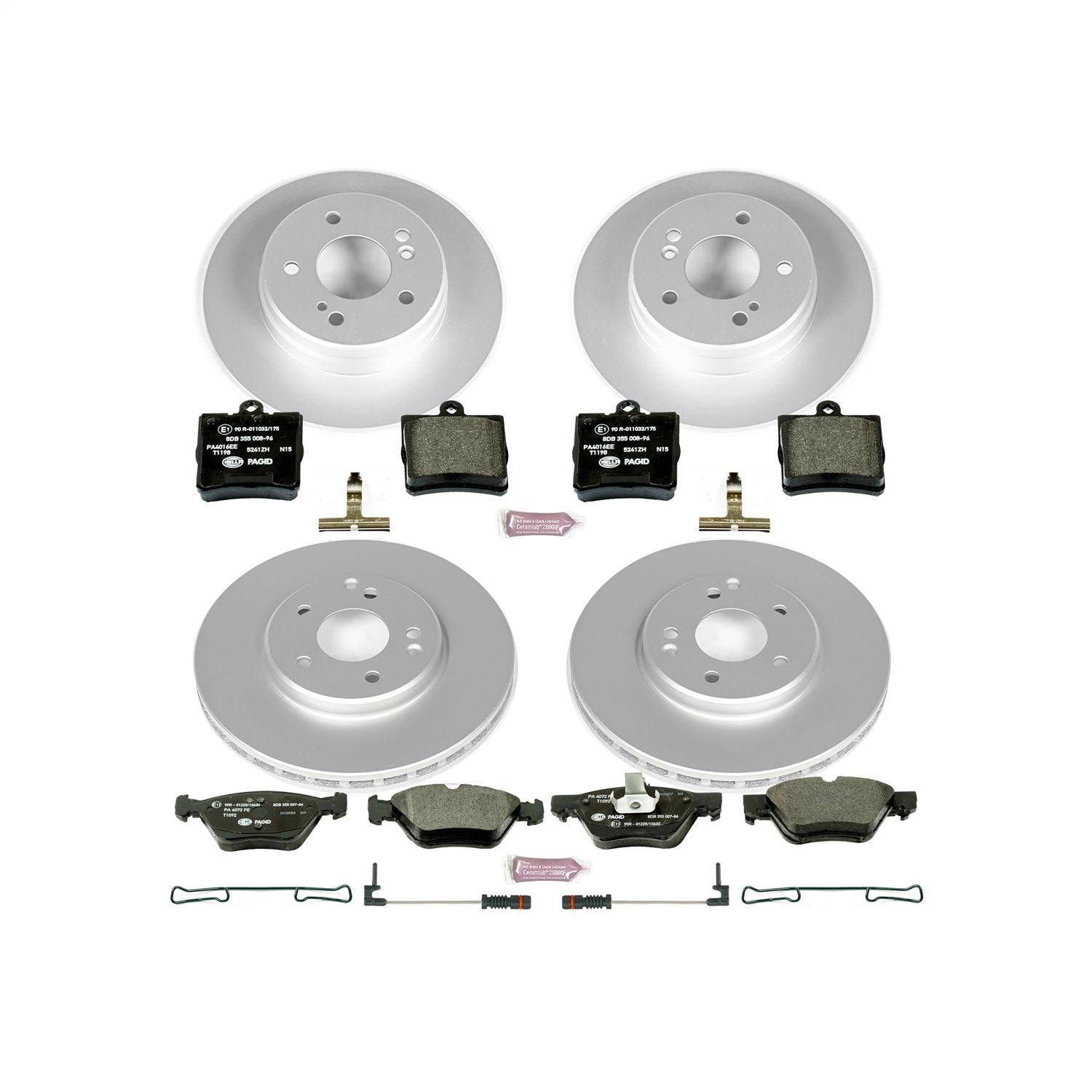 PowerStop Front & Rear Euro-Stop Brake Kit | Mercedes-Benz SLK320 (01-04) (ESK4420)