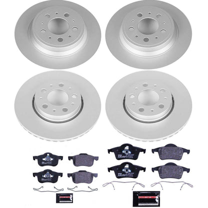 PowerStop Front & Rear Euro-Stop Brake Kit | Volvo S60 (01-07) (ESK4430)
