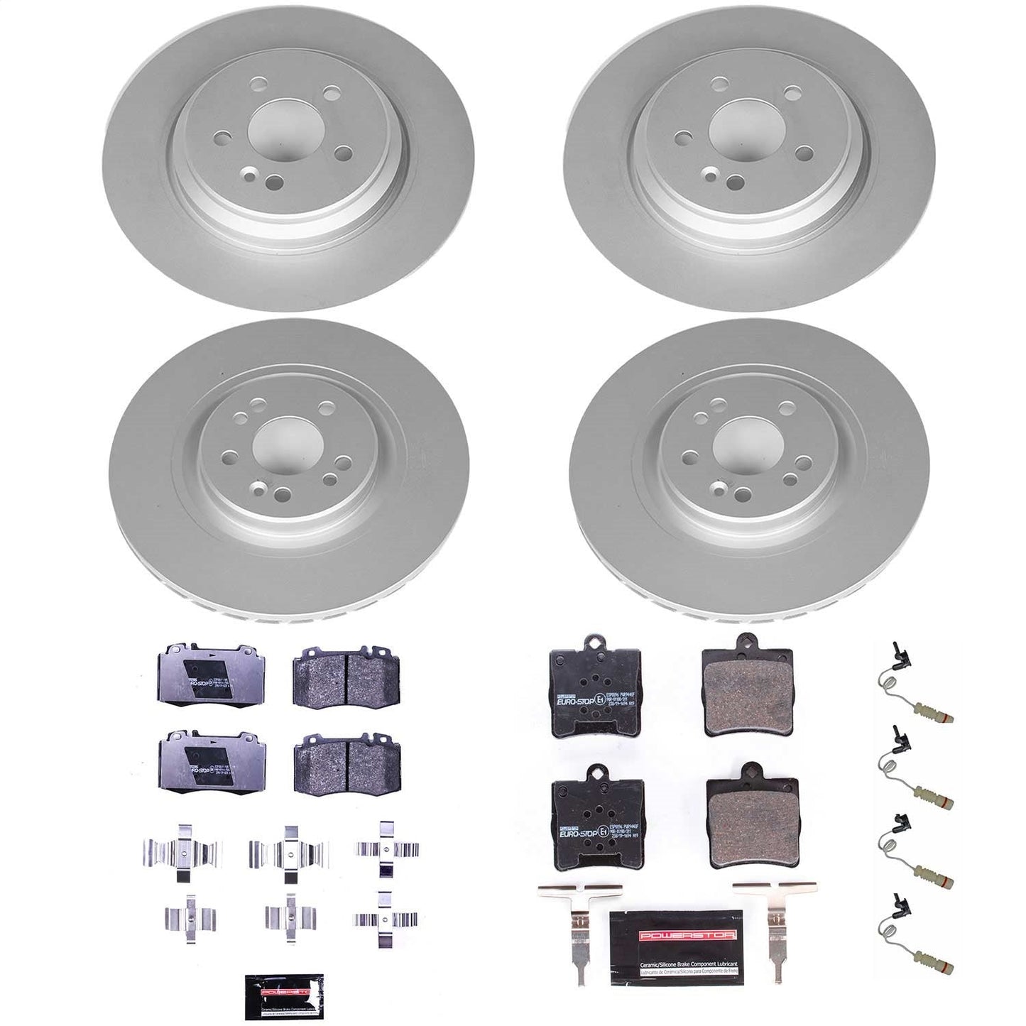 PowerStop Front & Rear Euro-Stop Brake Kit | Mercedes-Benz ML430 (00-01) (ESK4463)