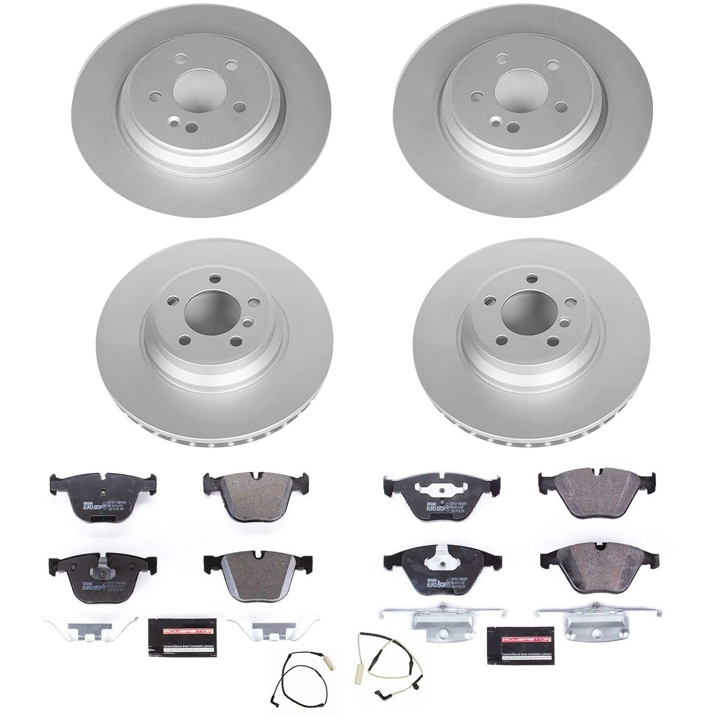 PowerStop Front & Rear Euro-Stop Brake Kit | BMW 750i (06-08) (ESK4479)