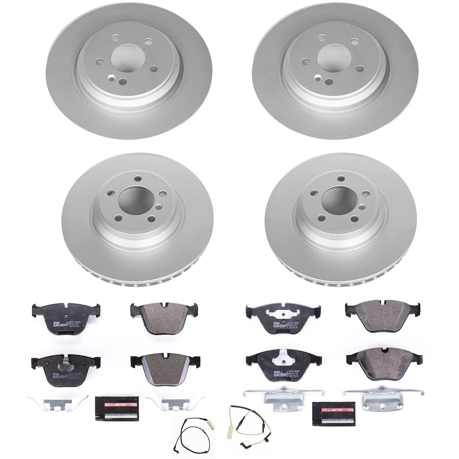 PowerStop Front & Rear Euro-Stop Brake Kit | BMW 750i (06-08) (ESK4479)