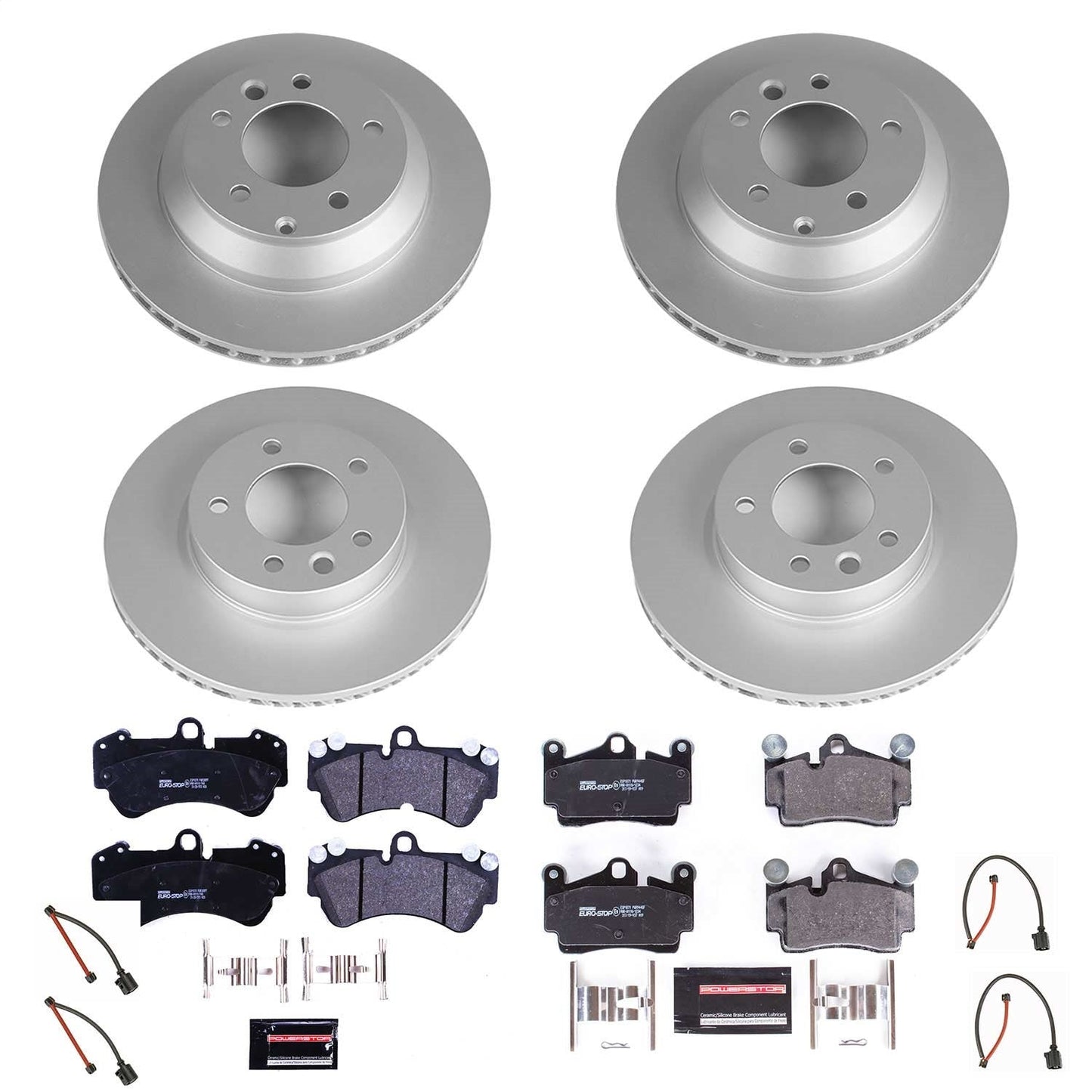 PowerStop Front & Rear Euro-Stop Brake Kit | Porsche Cayenne (04-06) (ESK4495)
