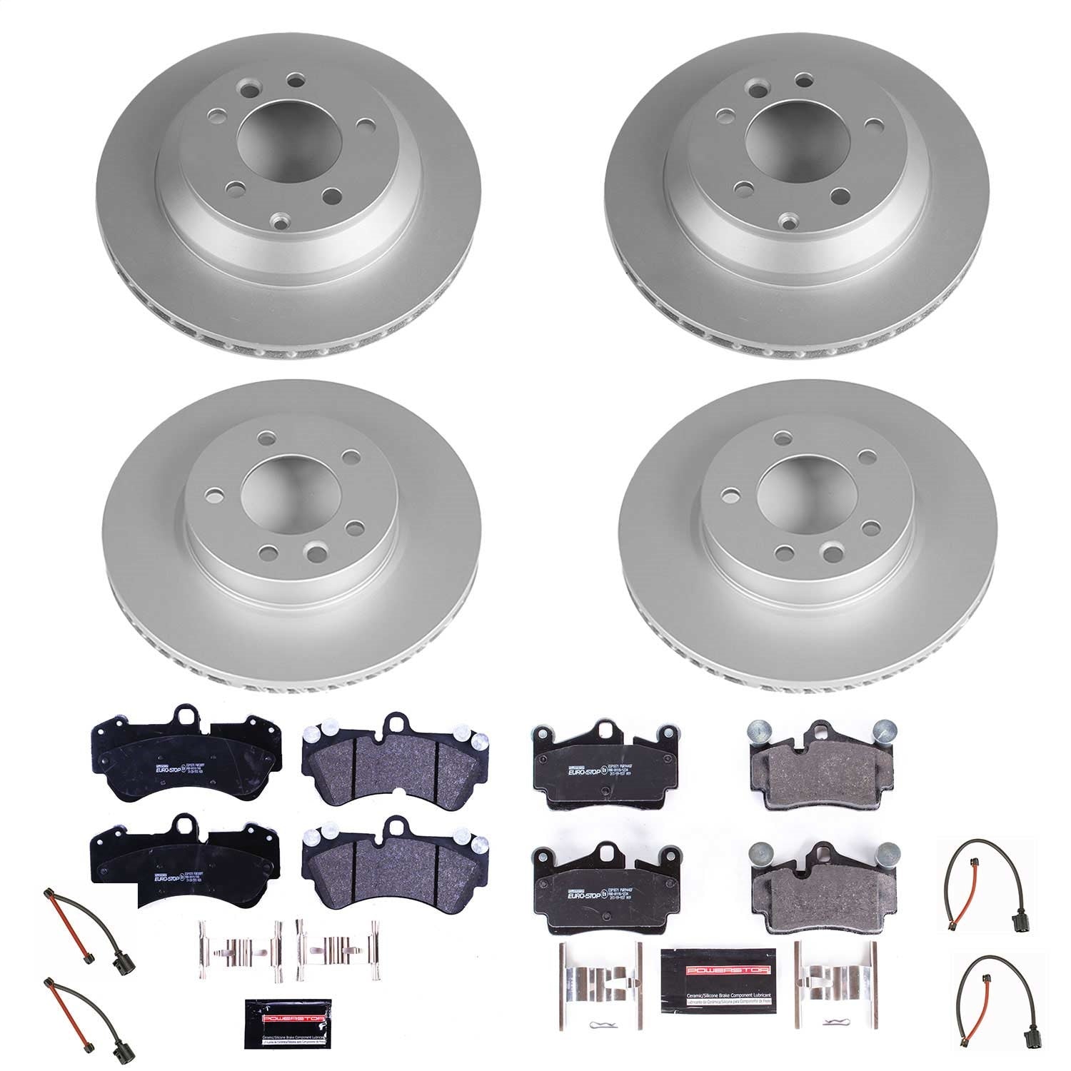 PowerStop Front & Rear Euro-Stop Brake Kit | Porsche Cayenne (04-06) (ESK4495)