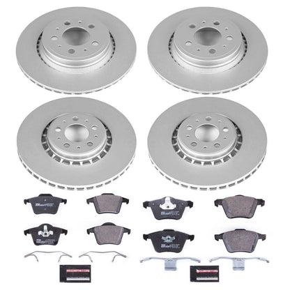 PowerStop Front & Rear Euro-Stop Brake Kit | Volvo XC90 (03-14) (ESK4502)