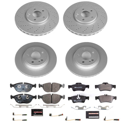 PowerStop Front & Rear Euro-Stop Brake Kit | Mercedes-Benz S500 (03-06) (ESK4507)